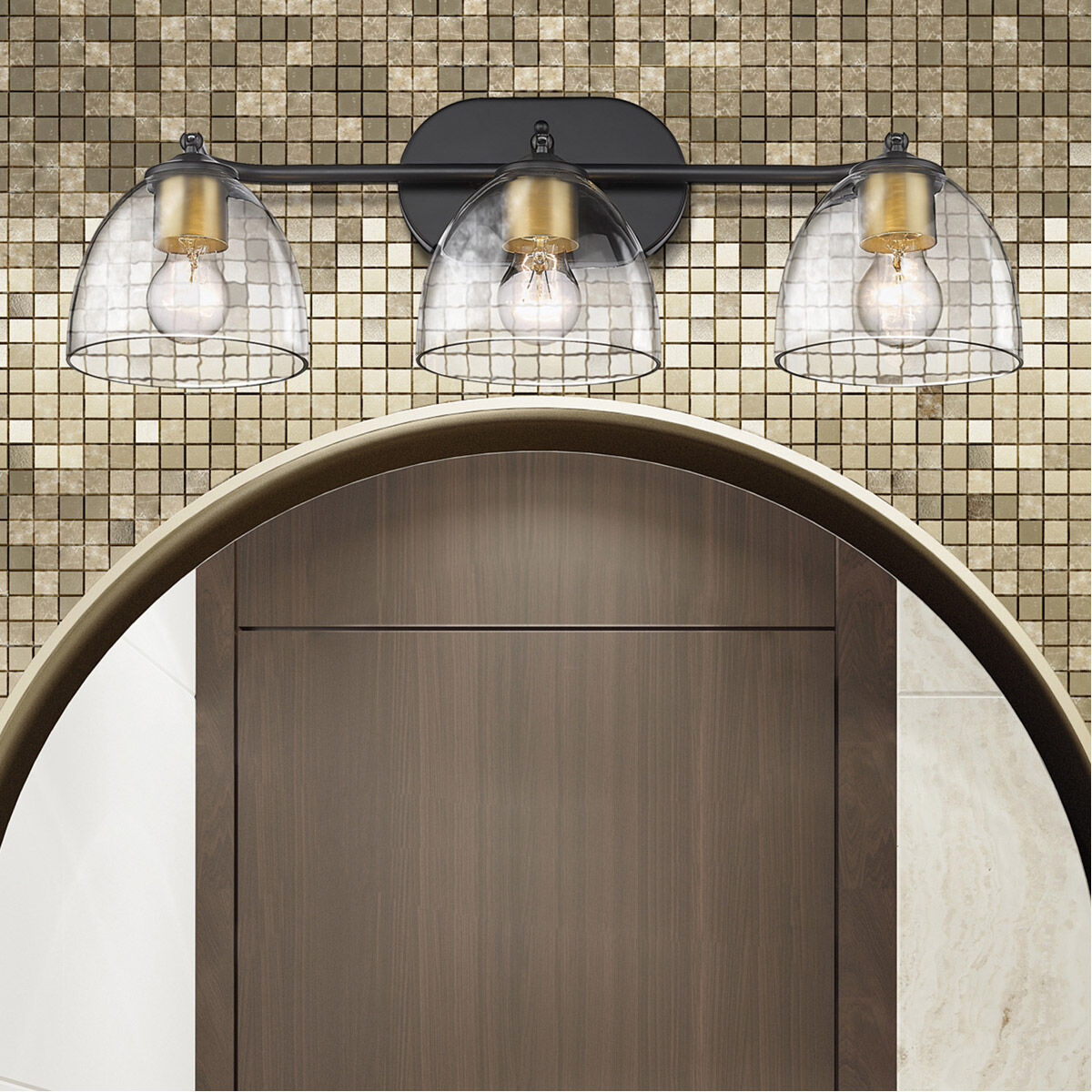 Bathroom light shop fixtures champagne bronze